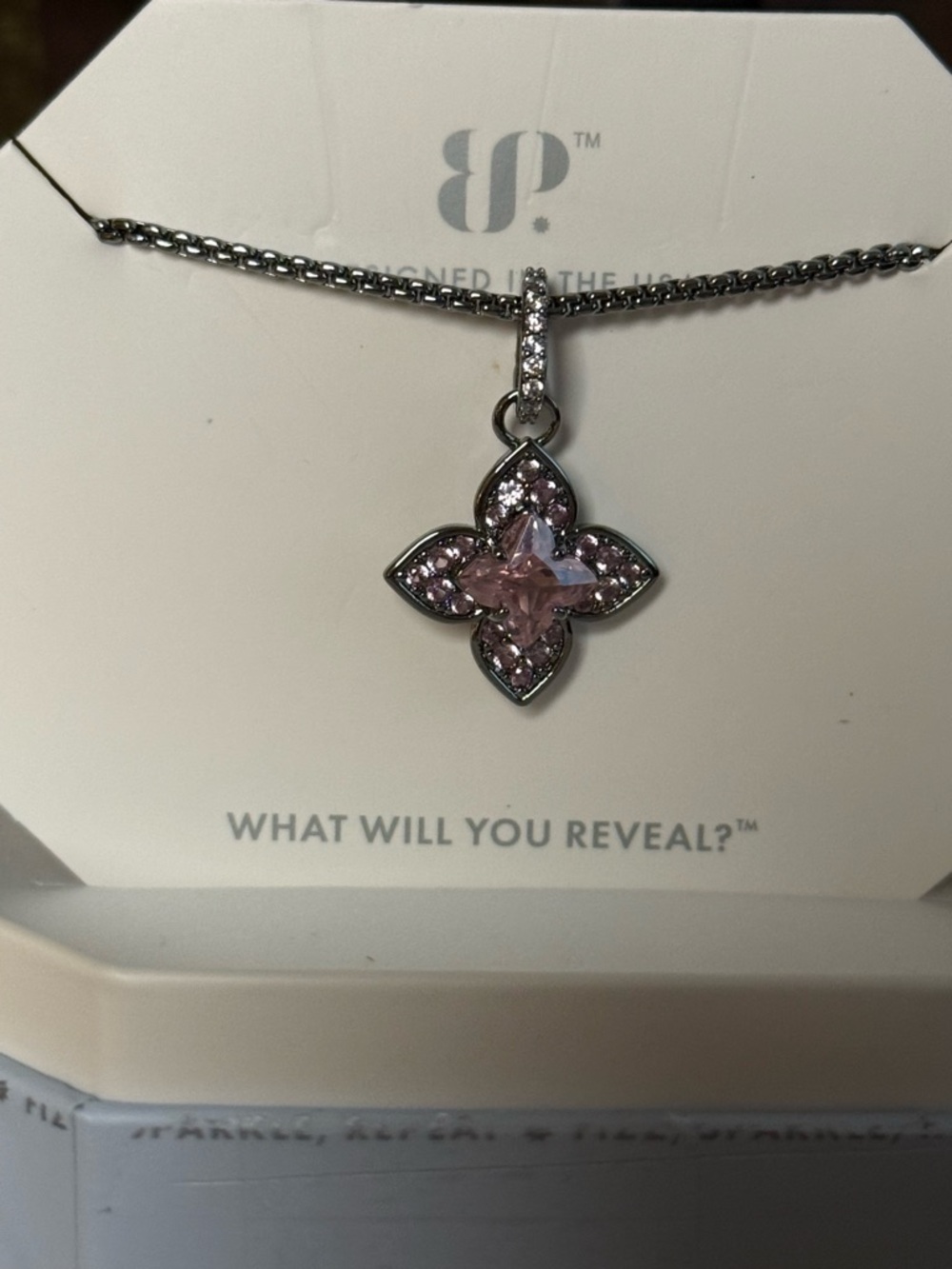 Bomb Party OG Necklace “Hurry, Take Clover” Brand New!!